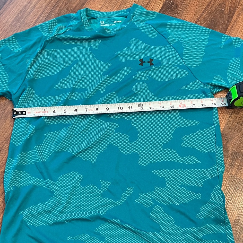 Under Armour Men's Turquoise / Blue / Green Camo Short Sleeve Tee - Picture 3 of 13